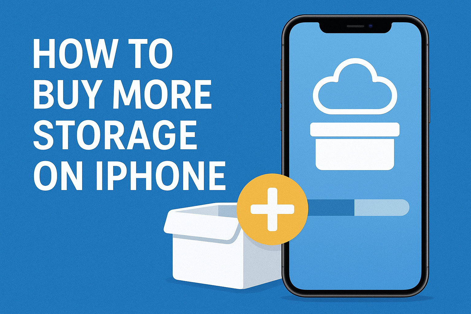 How to buy more storage on iphone